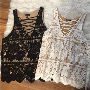 2 lace tops